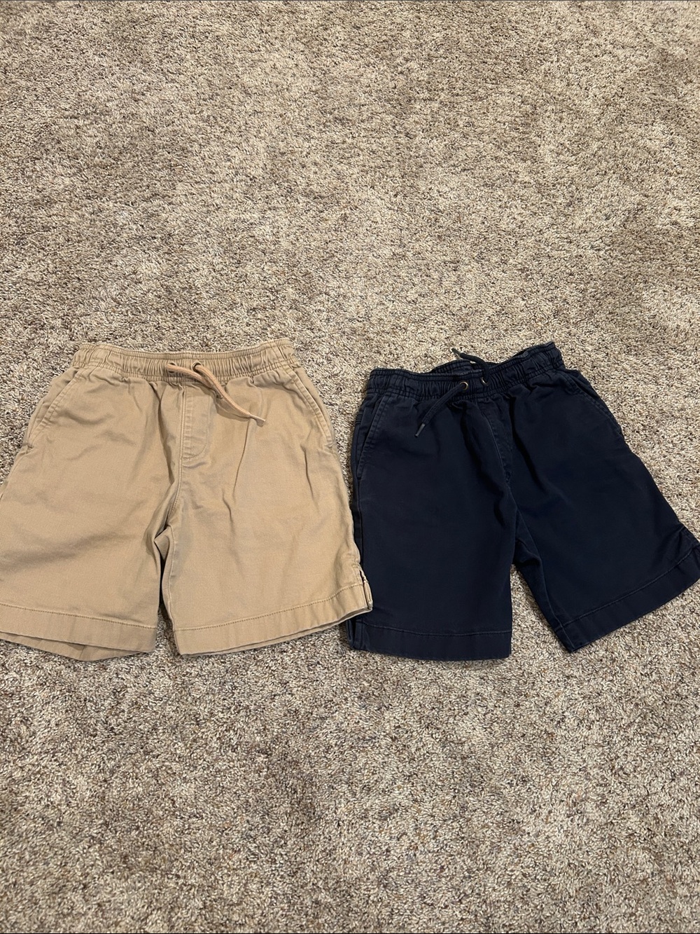 J. Crew Kids Drawstring Shorts in Khaki and Navy